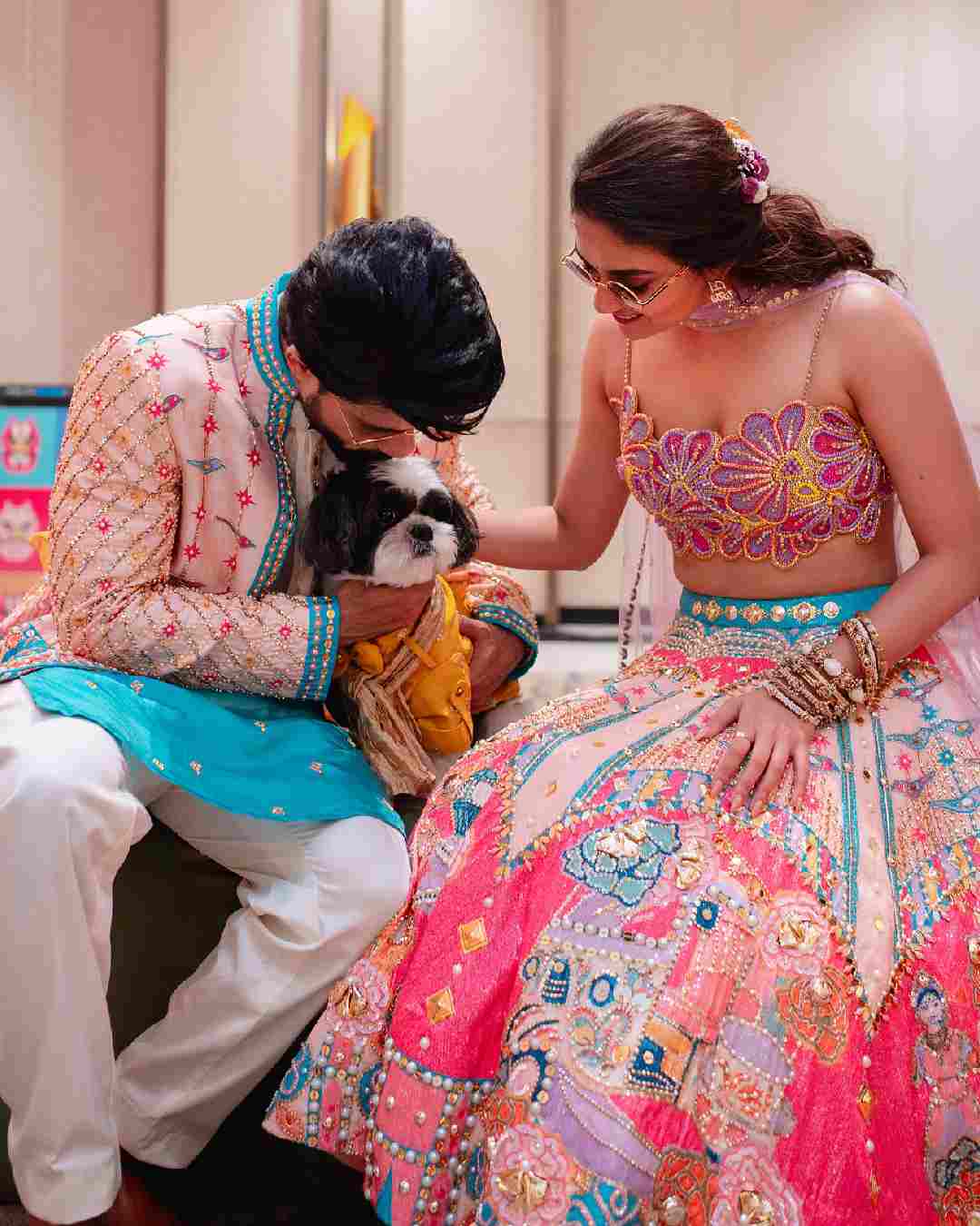Baby John actress Keerthy Suresh, who recently tied the knot with Antony Thattil, has shared photos from their mehendi ceremony which preceded the wedding on December 12, 2024, in Goa.