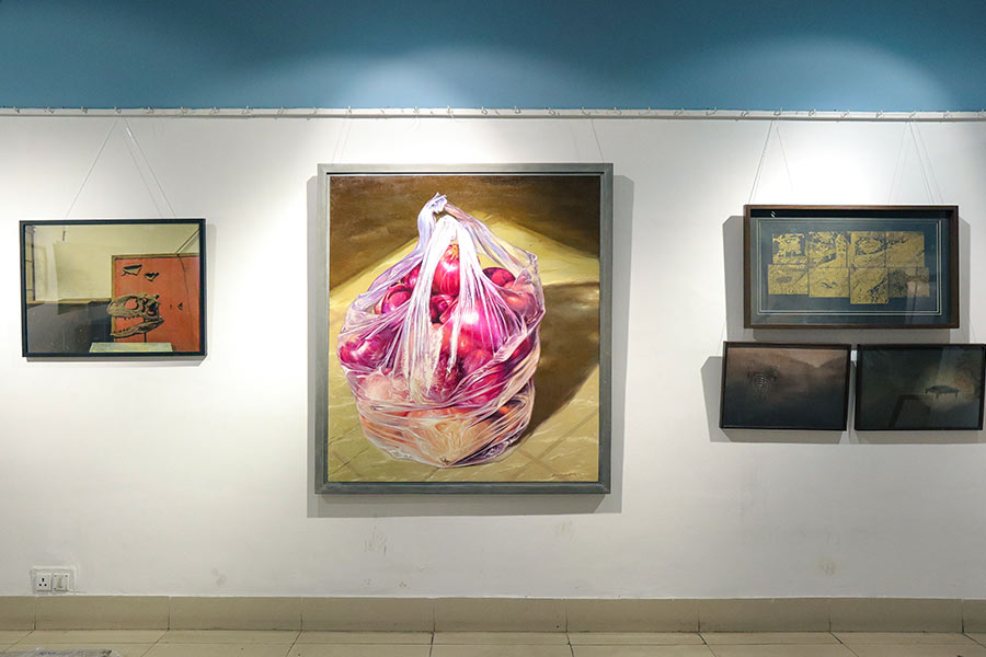Artworks on display at the Academy of Fine Arts