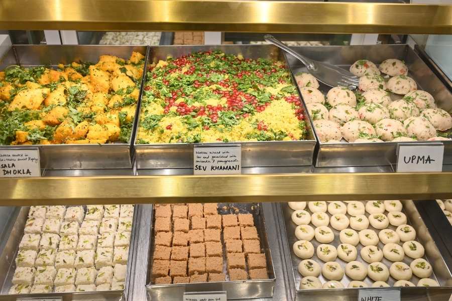 The new store also brings in steamed snacks like moong dhokla, sev khamani and muthiya