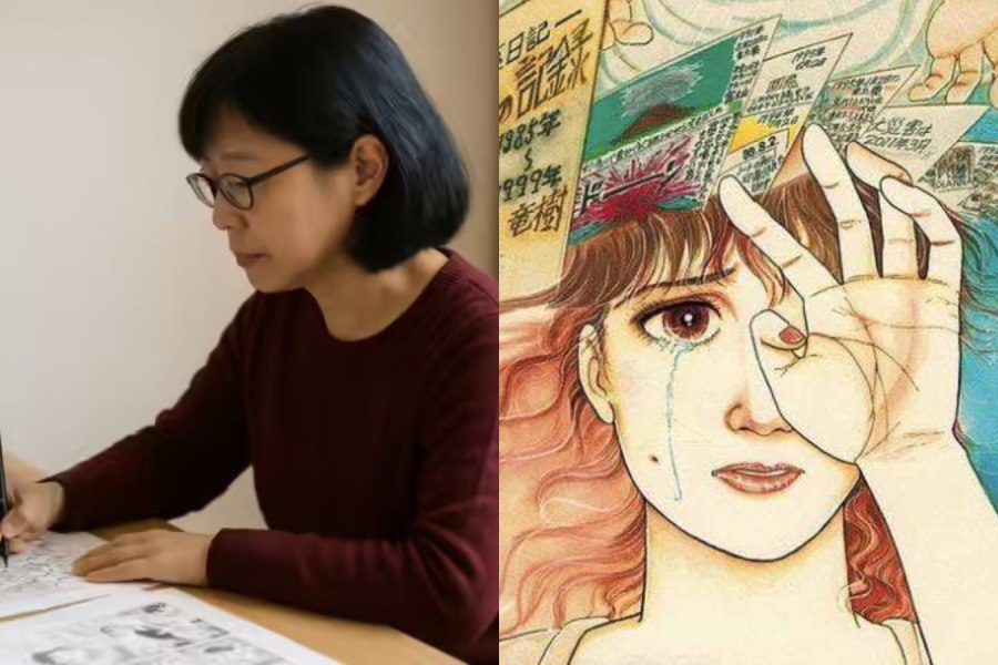 Ryo Tatsuki; A cover of her manga ‘The Future I Saw’