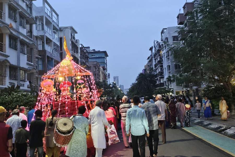 The chariot in CB Block, New Town