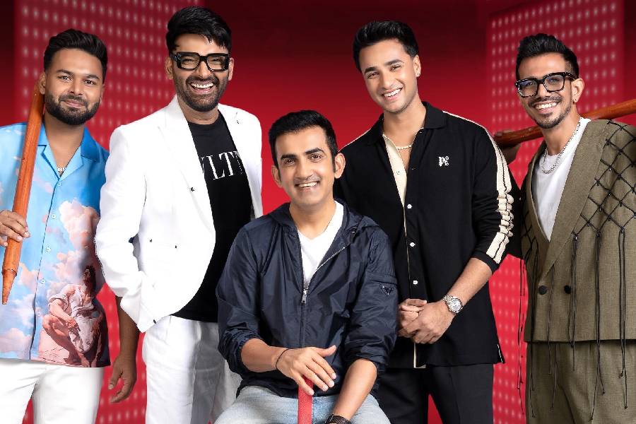 Gautam Gambhir, Rishabh Pant, Yuzvendra Chahal and Abhishek Sharma on ‘The Great Indian Kapil Show’