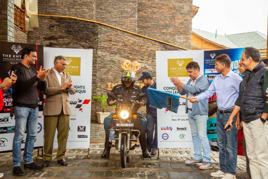 Boral's journey was flagged off from the Khyber Himalayan Resort on July 15