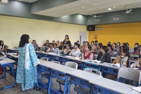 Held exclusively for the school’s faculty, the session explored how teachers can move beyond rote learning to create environments that spark inquiry, creativity, and analytical thought. 