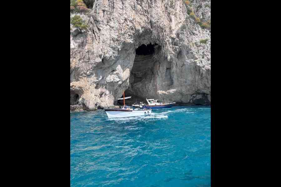 Capri Island in the Tyrrehnian Sea