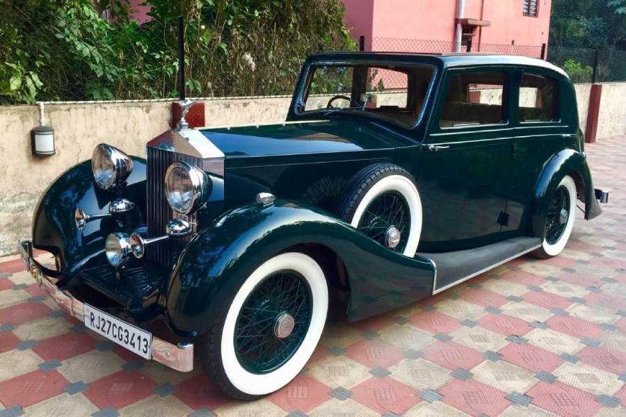 A 1930 Rolls Royce 20/25 Coachcraft Sports Saloon that Kanoria restored for a collector