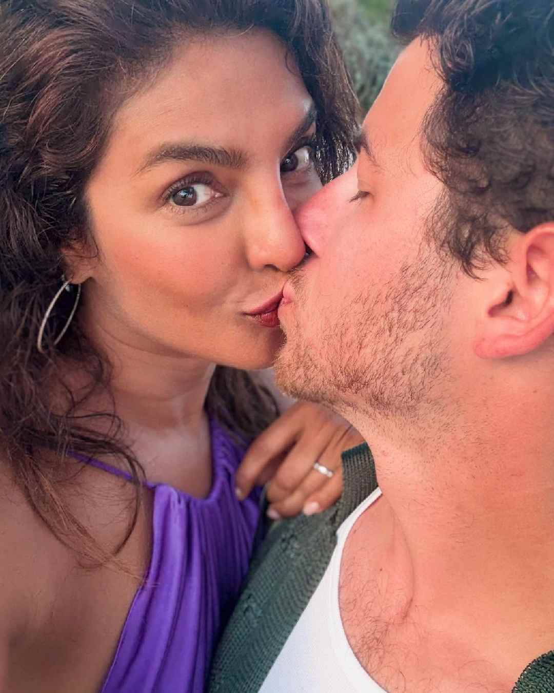 A selfie shows Priyanka kissing Nick. The couple tied the knot in December 2018 in Jodhpur, Rajasthan. They welcomed their daughter in January 2022. 