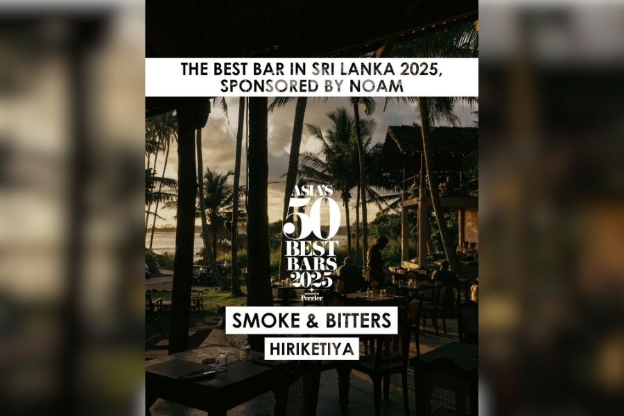Smoke & Bitters was Sri Lanka’s Best Bar and Asia’s No. 14