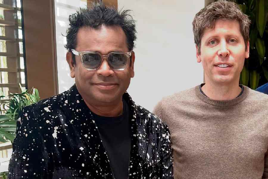 A.R. Rahman and Sam Altman