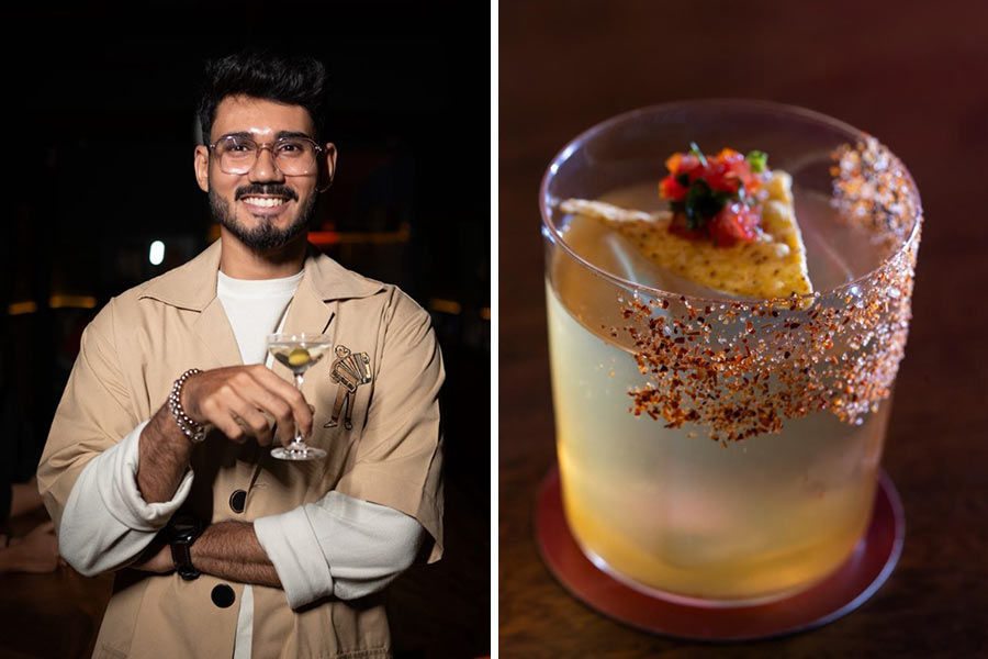 Nutcase etc head mixologist Swanan Sarkar, and his drink, ‘Make It a Salsa’