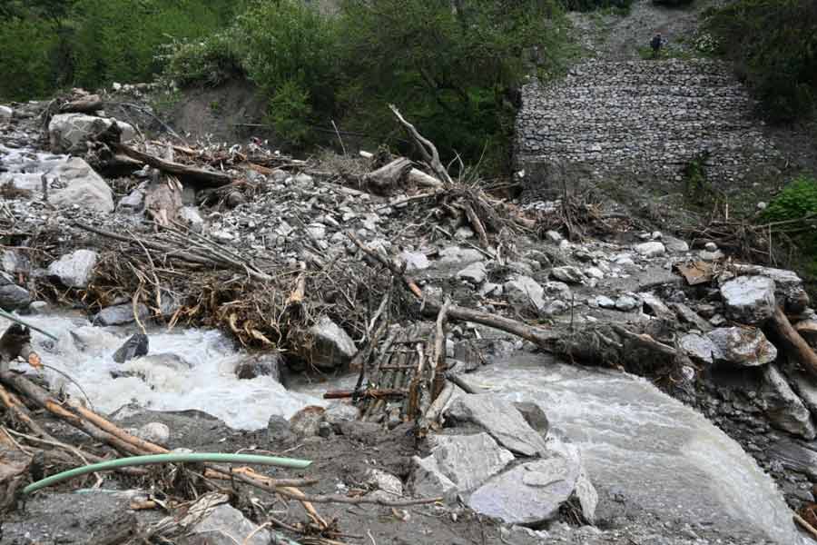 Devastated Sikkim in the aftermath of floods and landslides