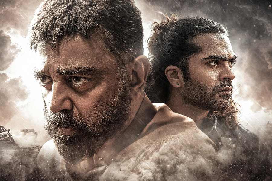 Kamal Haasan and Silambarasan TR in ‘Thug Life’