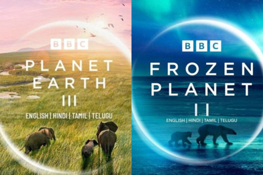 Posters of ‘Planet Earth III’ and ‘Frozen Planet II’