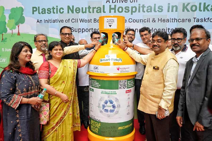 Woodlands hospital marked the day by launching SmartReBins, sensor-based bins for plastic bottle collection, in collaboration with CII and Magpet Polymers Pvt Ltd, aiming to make hospitals plastic-neutral