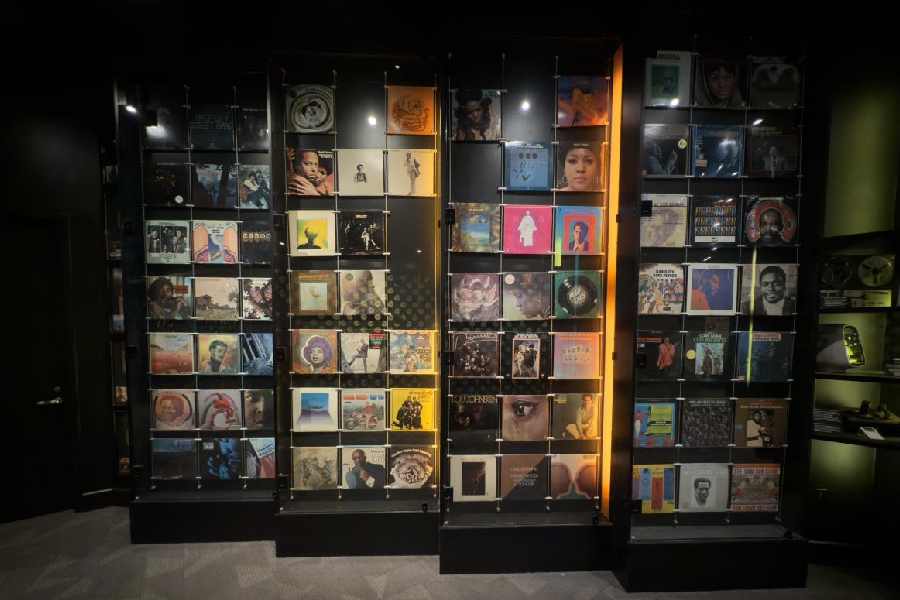 Some of the records produced by Stax Records.