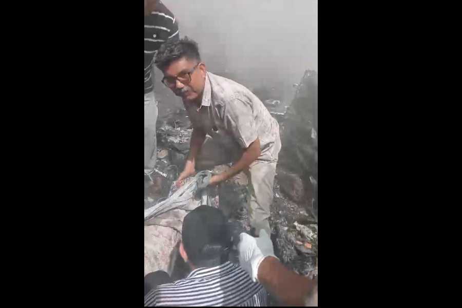 Sanjay Baggi at the crash site on June 12