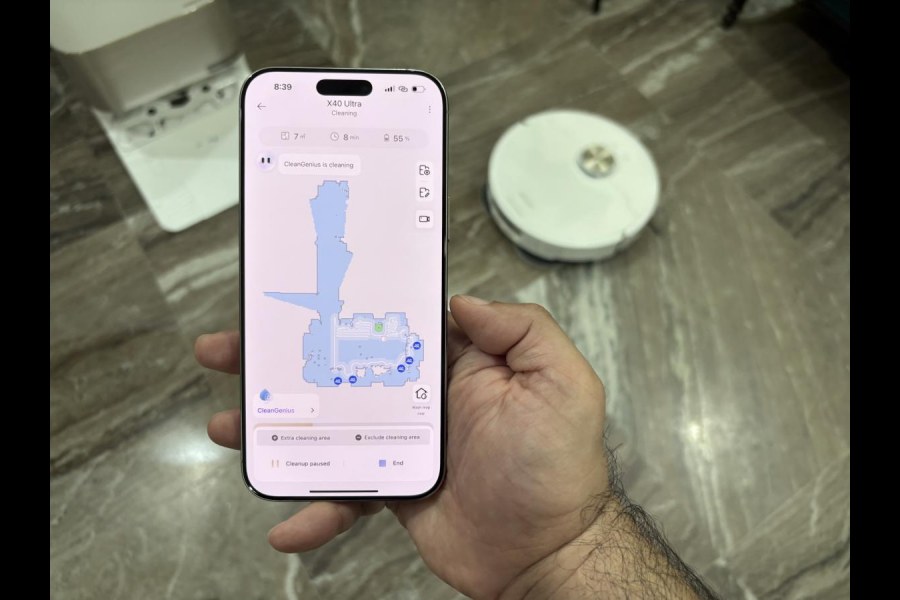 The Dreamehome app controls the machine