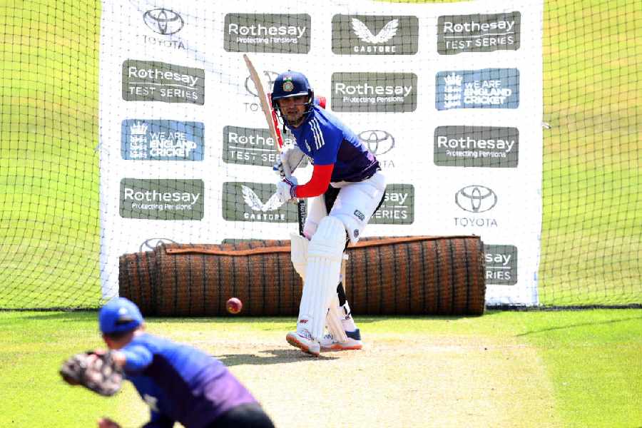 Shubman Gill at Headingley on Thursday.