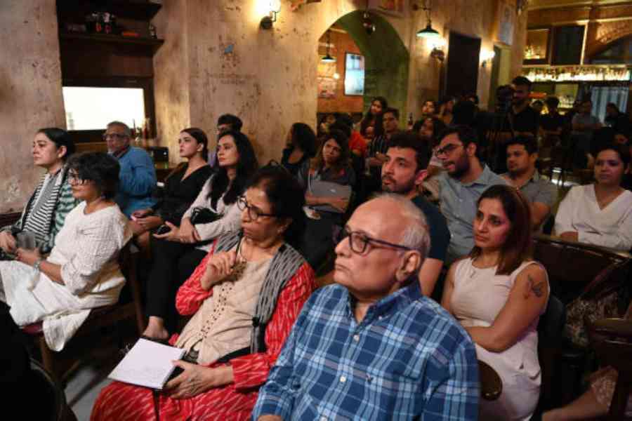 The audience at the talk by Pratap Bhanu Mehta on Monday evening. Picture by Sanat Kr Sinha