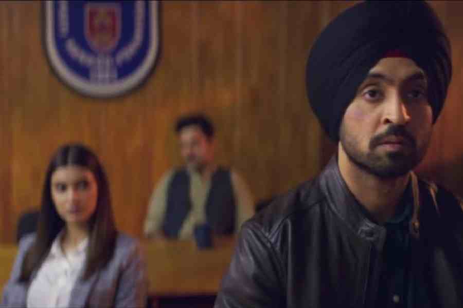 Diljit Dosanjh and Diana Penty in Detective Sherdil on Zee5