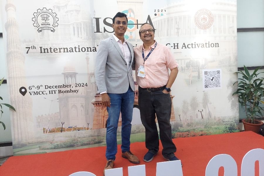 Sen with Debabrata Maiti, one of his collaborators on the project