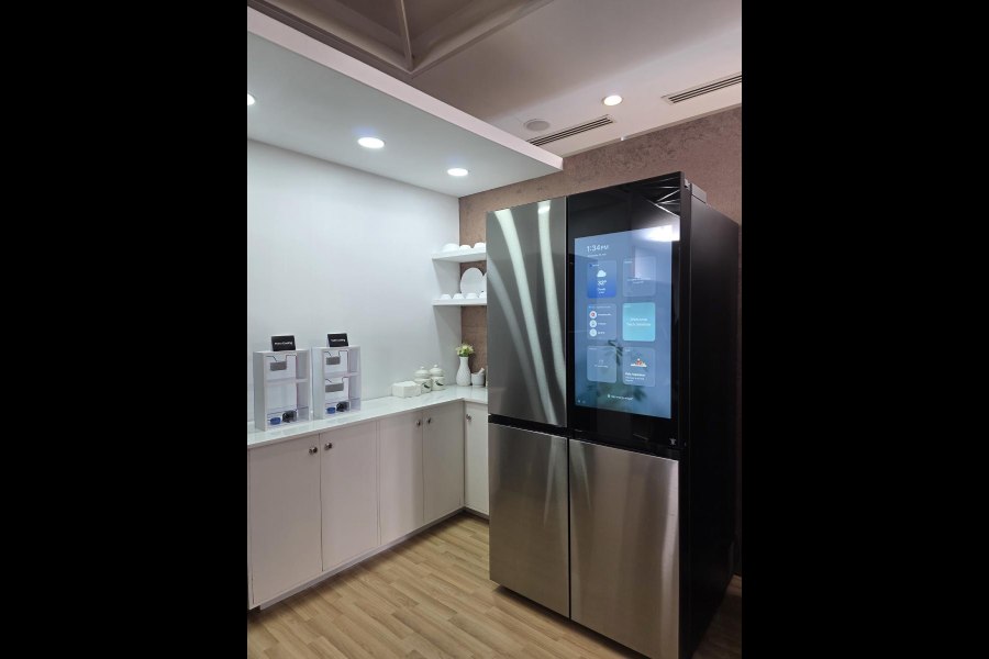 Samsung Bespoke AI Refrigerator with AI Home comes with a nine-inch AI Home Display, which serves as a personalised dashboard for notes, schedules, entertainment, and full appliance control.