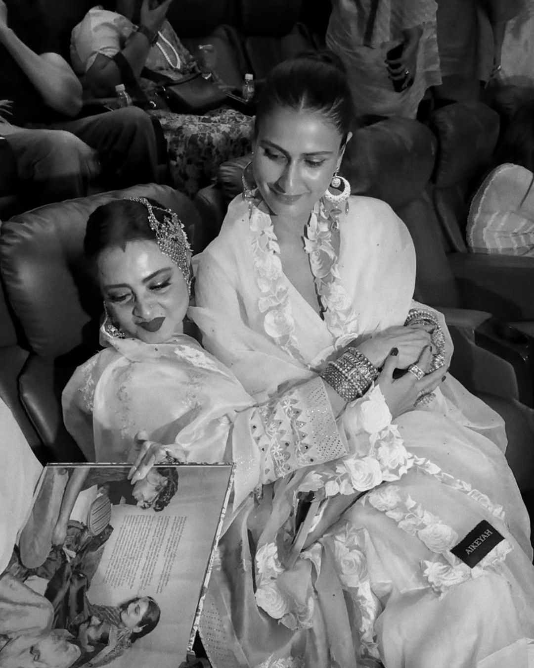 “Every time Rekhaji appeared, all of us gasped. Her eyes, her stillness, her grace… uff! it’s impossible to look away. I am in love with her, she is magic,” wrote Fatima Sana Shaikh.