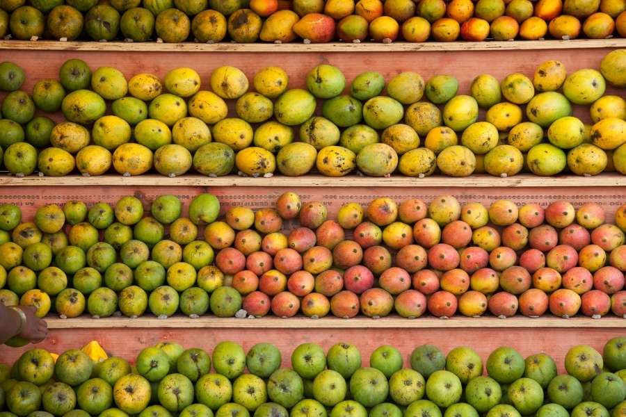 Sweet, non-fibrous varieties are ideal for doodh-aam-bhaat