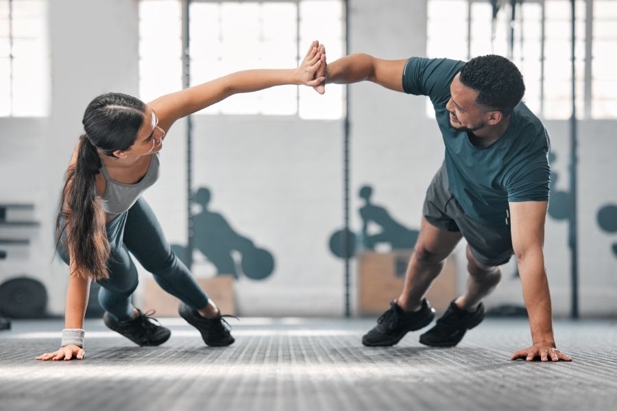 Having a gym partner helps build enthusiasm for going to the gym regularly