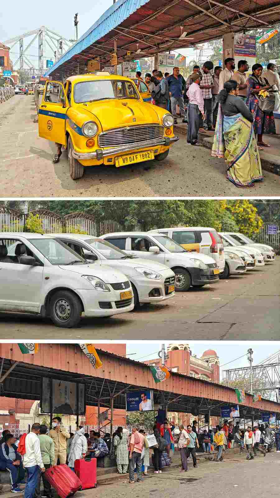 About 7,000 app cabs and bike taxis went on a 12-hour strike on February 27 to demand streamlining commercialisation and fixed fares in Kolkata. Commuters face inconvenience as yellow cabs demand exorbitant fares  