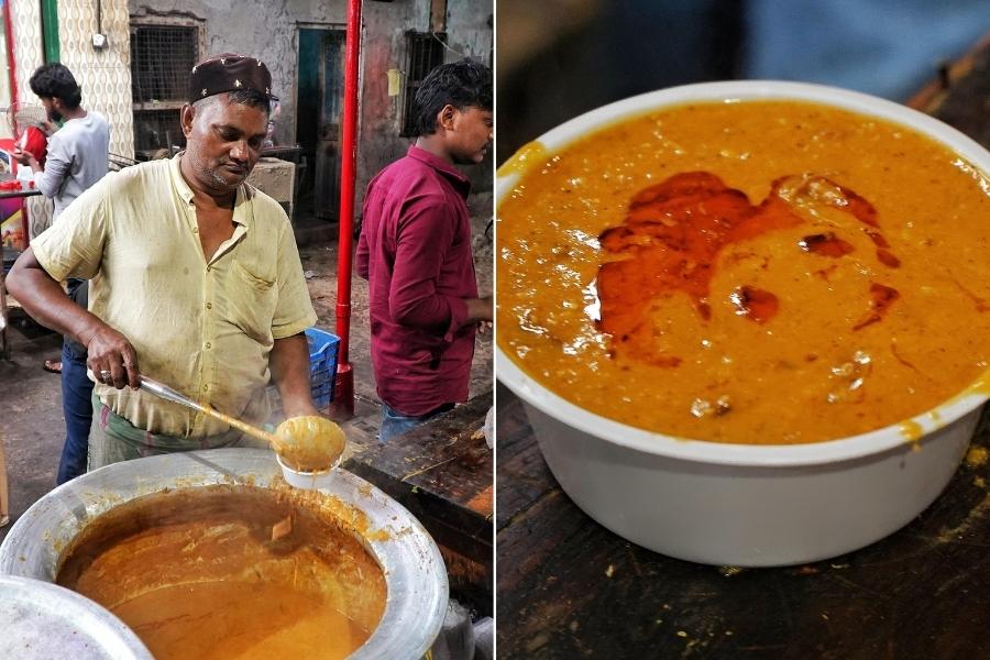 One particular shop, Indian Biryani, serves up some delicious Haleem. This was the only beef item available and a (right) container of haleem for takeaway costs Rs 140. If you want to eat it on the spot, you can find smaller servings for Rs 40, Rs 75 and Rs 130