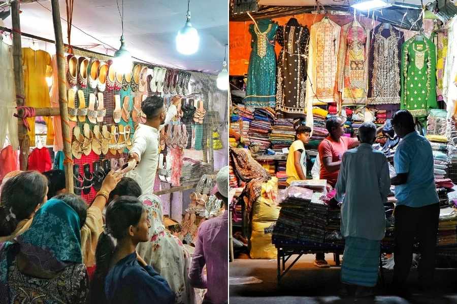 Not only the food, but Rajabazar is filled with clothes shops, from readymade kurtas to suit pieces, the colourful options add another shopping layer to the street 