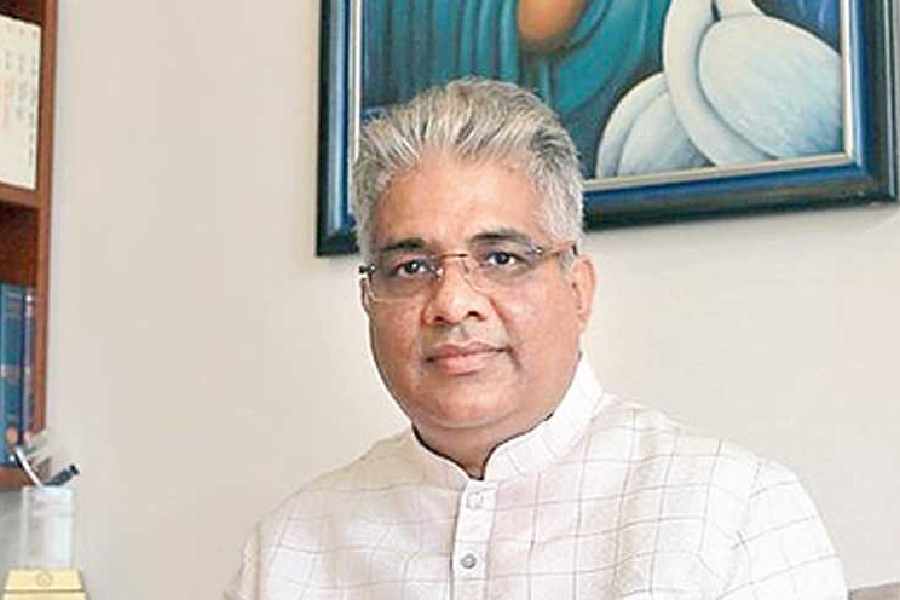 In this screenshot via PMO on Feb. 5, 2025, Prime Minister Narendra Modi takes a holy dip at Sangam during the ongoing Maha Kumbh Mela, in Prayagraj.