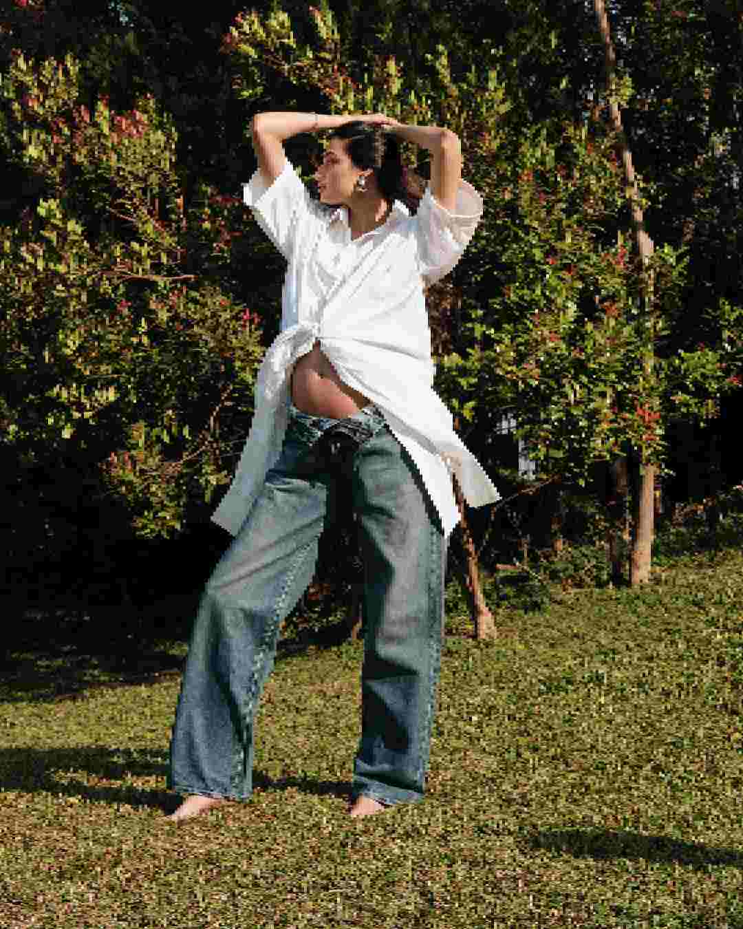 Actress Athiya Shetty and cricketer KL Rahul, who are expecting their first child, shared a series of heartwarming photos from a recent maternity shoot on Wednesday.