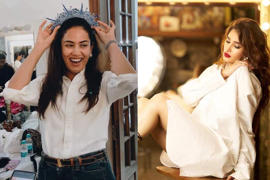 One can never go wrong with the classic white shirt. Go oversized and wear it as a dress like Rasha Thadani, or tuck it into your favourite pair of denims like Mira Rajput Kapoor. 