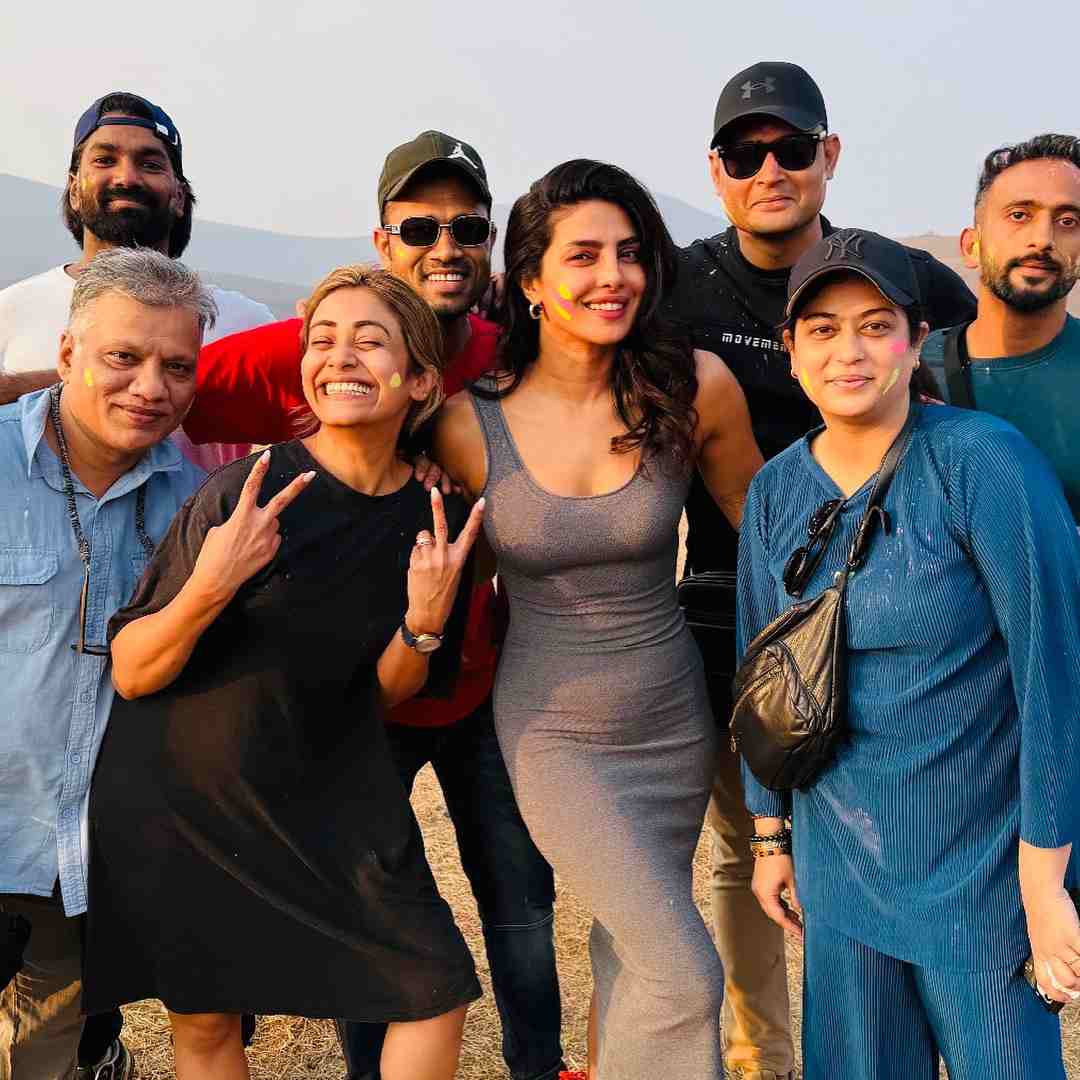 Priyanka Chopra had a “working Holi” this year. The actress posted photos from the sets of her upcoming project, which many believe is S.S. Rajamouli’s SSMB29, starring Mahesh Babu. 