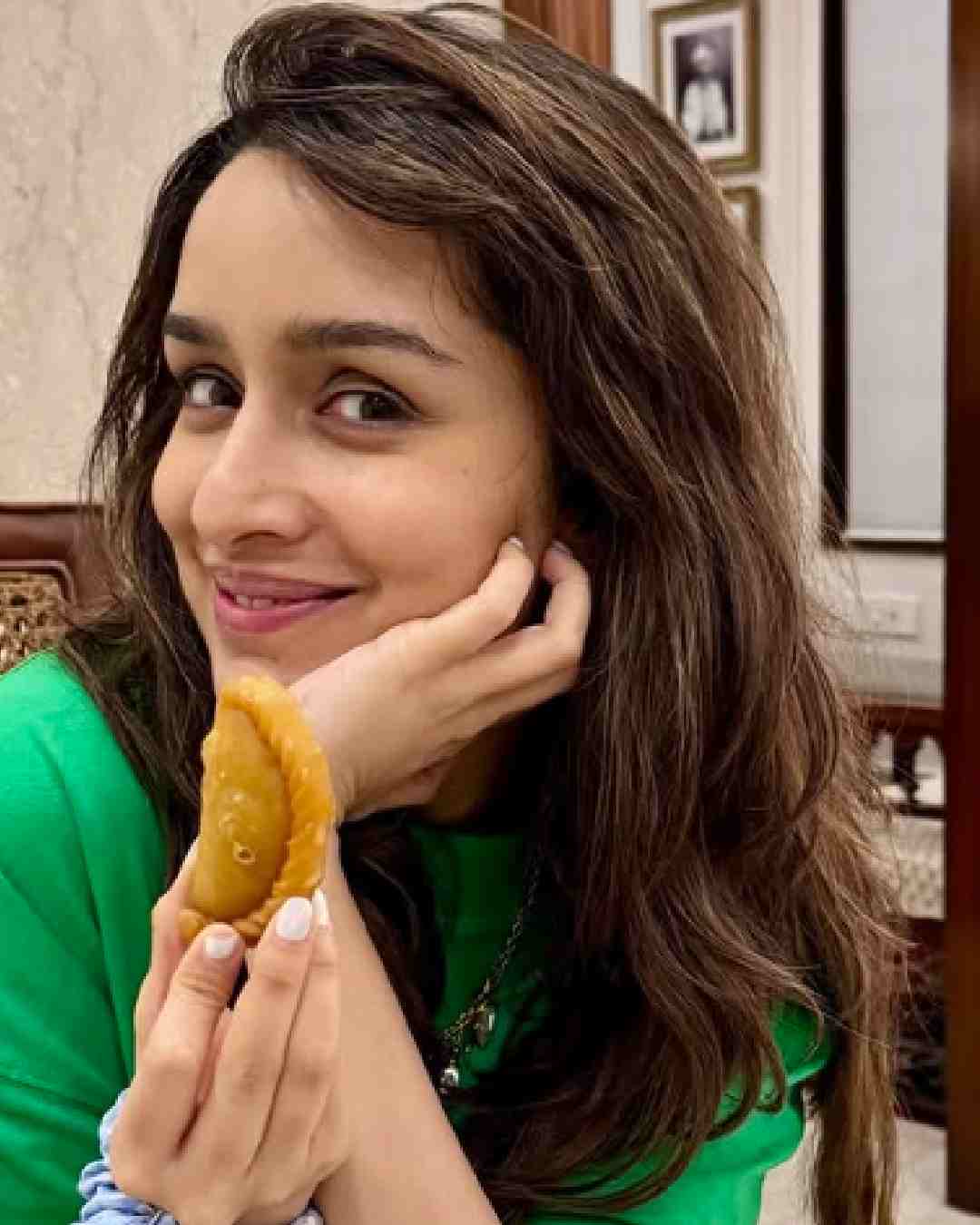 Stree 2 star Shraddha Kapoor indulged in her favourite snacks on the festive occasion.