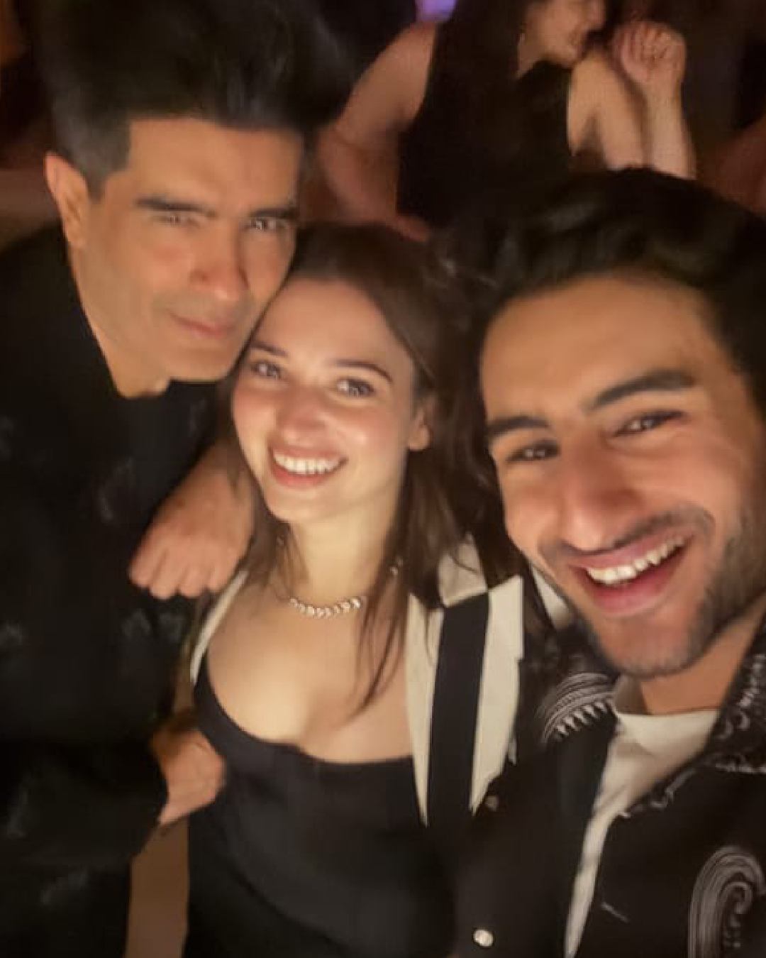 Ibrahim Ali Khan donned a black jacket for the event. The 24-year-old recently made his acting debut with the Netflix film Nadaaniyan, which stars him opposite Khushi Kapoor. 