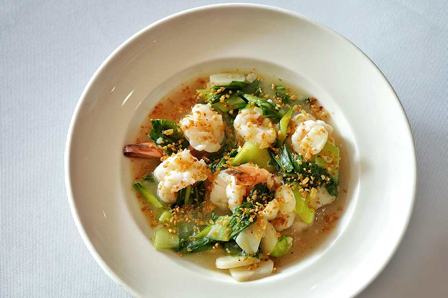 For the Garlic Prawn Cantonese Style, the prawns are not coated in batter. It is cooked with less oil and broth. This is designer Navonil Das’s go-to order at Trincas since it was introduced to the menu a few weeks back. “I absolutely love the juicy prawns. It's very simple because there is no excess oil or excess sliminess of the corn starch. Now that the summer is here, it would be perfect with some steamed rice,” Navonil told My Kolkata