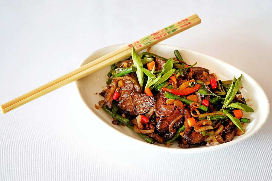 We also tried the Chilli Basil Roast Lamb. The sliced meat was stir-fried with crunchy long beans. A great source of protein!