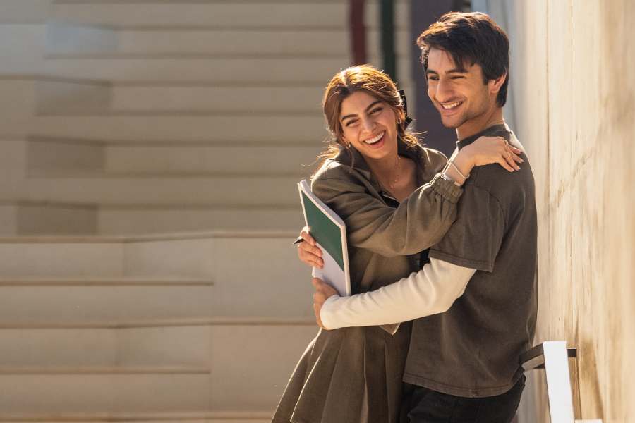 Ibrahim Ali Khan and Khushi Kapoor in ‘Nadaaniyan’ streaming on Netflix