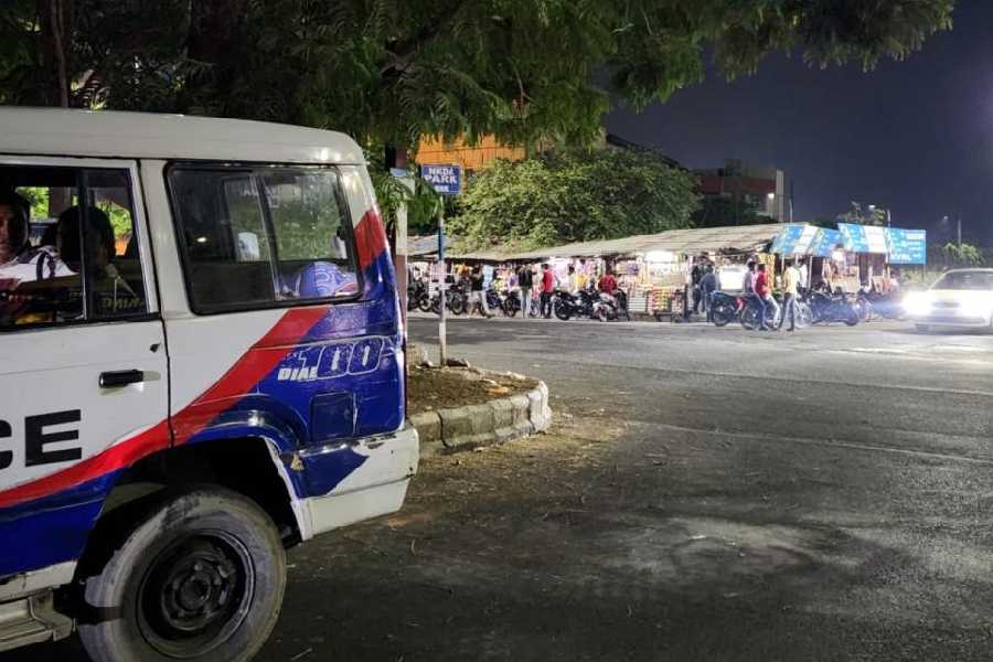 Patrolling at the spot on Wednesday evening after the local police station was alerted