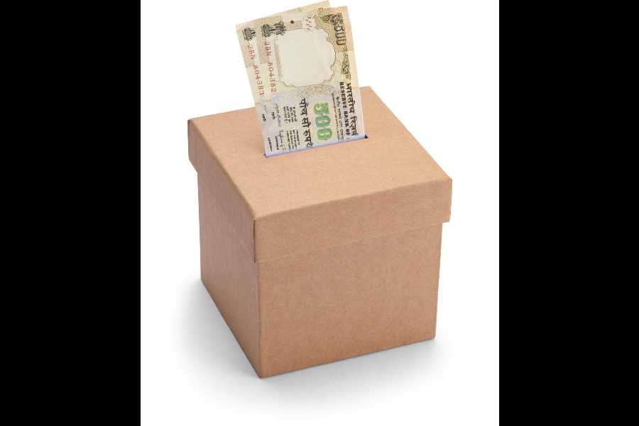 Small Brown Ballot Box.