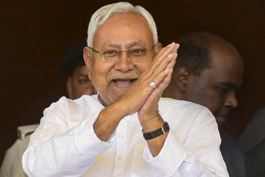 Bihar Chief Minister Nitish Kumar during the Budget session of the state Assembly, in Patna, Tuesday, March 18, 2025.