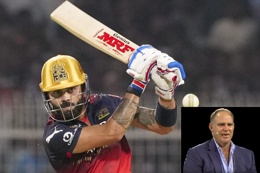 Royal Challengers Bengaluru's Krunal Pandya bowls during the Indian Premier League cricket match between Kolkata Knight Riders and Royal Challengers Bengaluru, at Eden Gardens in Kolkata, Saturday, March 22, 2025.