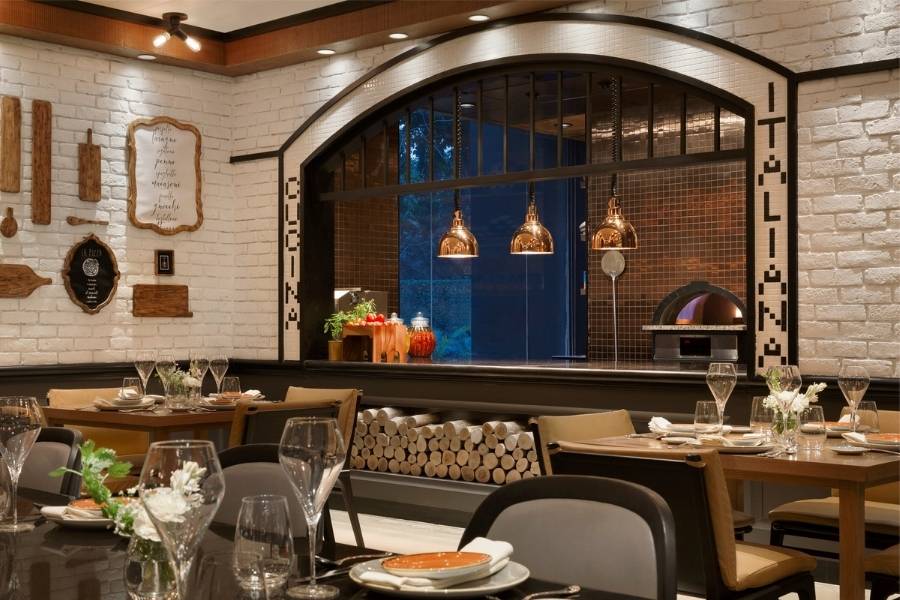 Sorrento, the fine-dining Italian restaurant at the Shangri-La Eros New Delhi