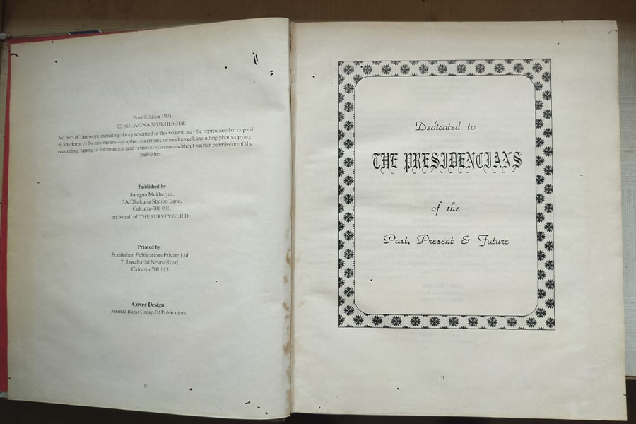 A page from 'Nostalgia'- a commemorative souvenir magazine that marked the 175th anniversary of Presidency University