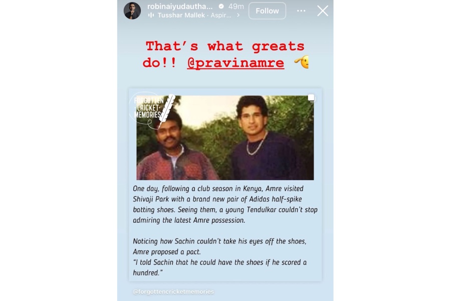 A post Robin Uthappa shared
