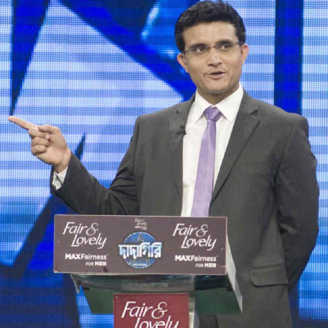 Sourav Ganguly at the shooting of Dadagiri at Dumurjala Stadium, Howrah.