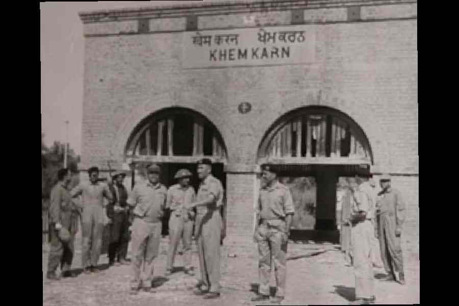 Recaptured Khem Karan Railway Station during 1965 Indo-Pak War.